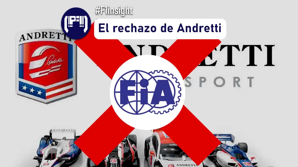 Imagen de Andretti siendo rechazado por la FIA para su ingreso a la F1