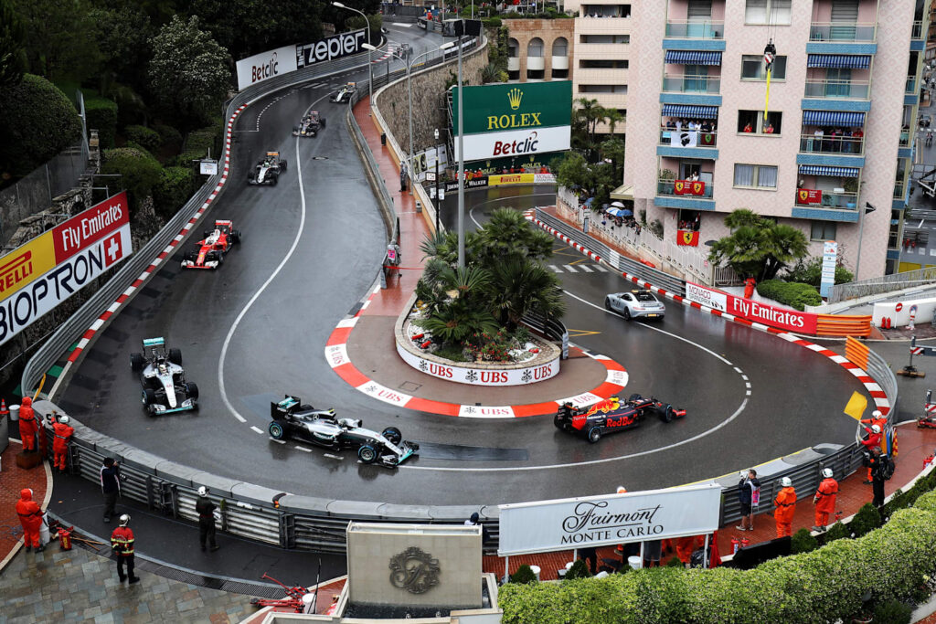 Circuito de Monaco F1, curva del hotel.